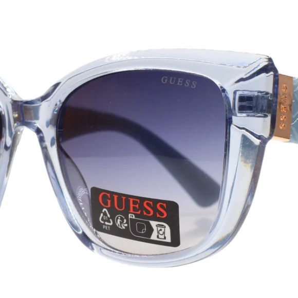 New Guess GO00051 84W Crystal Blue Gradient sunglasses - Picture 2 of 8